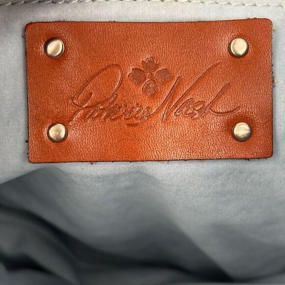 Patricia Nash Safflower Blue Cantinella Crochet Bag with Bamboo Handles - Picture 2 of 16